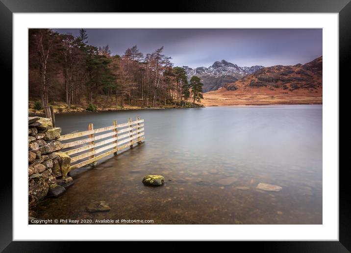 Blea Tarn Framed Mounted Print by Phil Reay