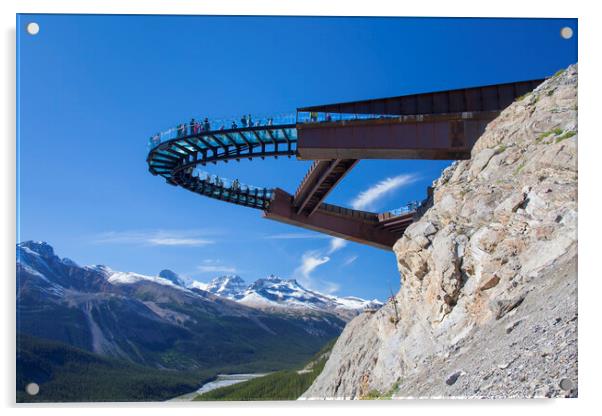 Glacier Skywalk in Jasper National Park, Canada Acrylic by Arterra 