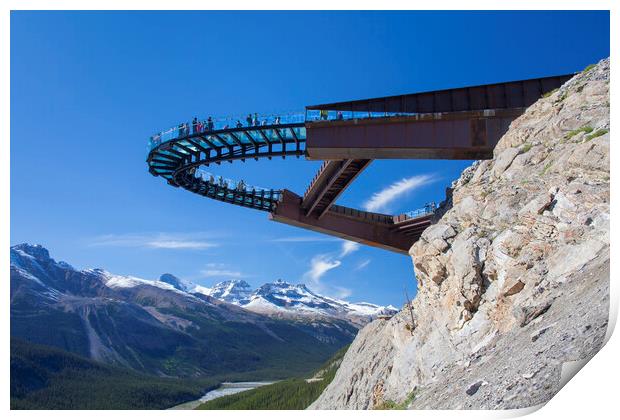 Glacier Skywalk in Jasper National Park, Canada Print by Arterra 