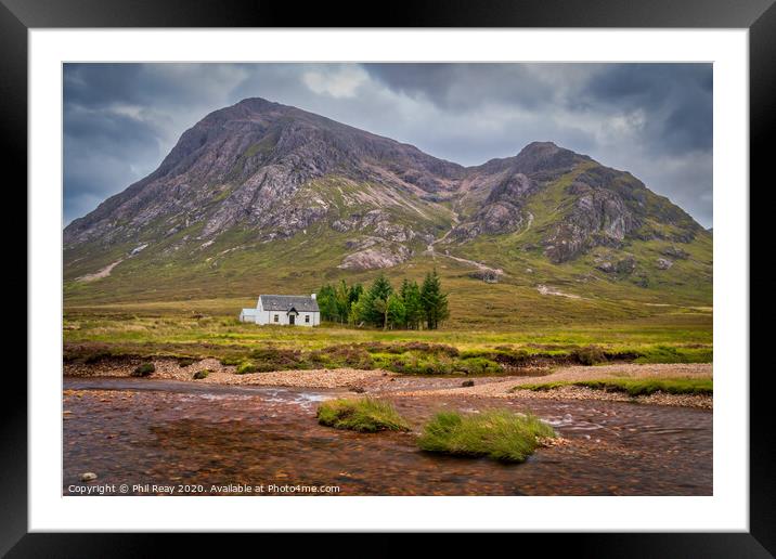 Lagangarbh Hut, Glencoe Framed Mounted Print by Phil Reay