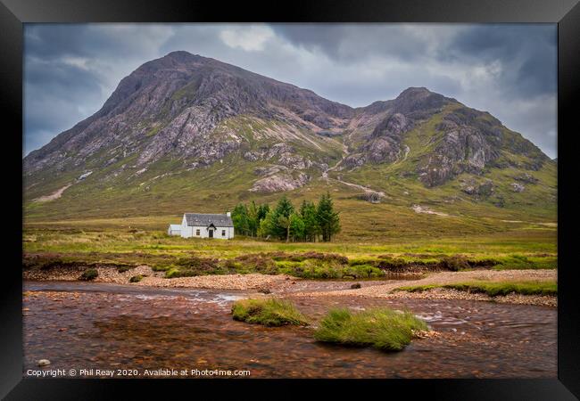 Lagangarbh Hut, Glencoe Framed Print by Phil Reay