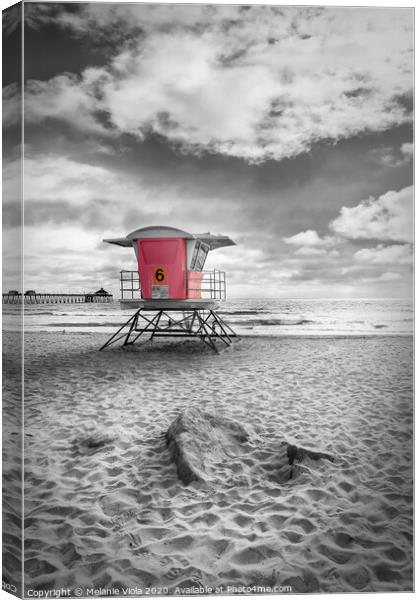 SAN DIEGO Imperial Beach | colorkey Canvas Print by Melanie Viola