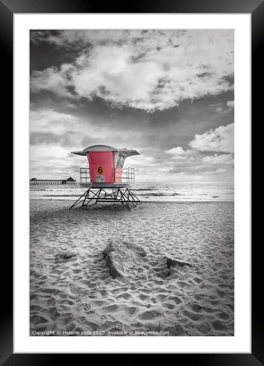 SAN DIEGO Imperial Beach | colorkey Framed Mounted Print by Melanie Viola