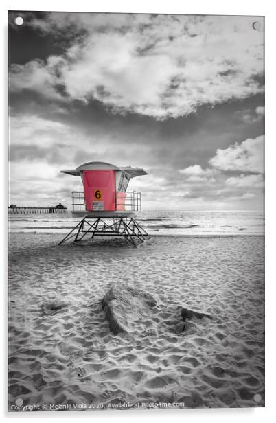 SAN DIEGO Imperial Beach | colorkey Acrylic by Melanie Viola