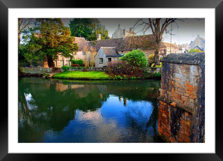 Burford Cottage Cotswolds West Oxfordshire England Framed Mounted Print by Andy Evans Photos