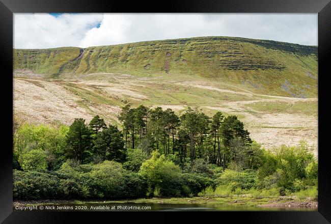 Graig Fan Ddu in the Central Brecon Beacons Powys Framed Print by Nick Jenkins