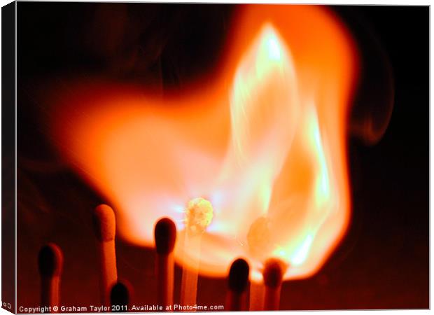 Fiery Experiment Canvas Print by Graham Taylor