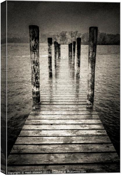 Jetty at Keswick Canvas Print by Heidi Stewart