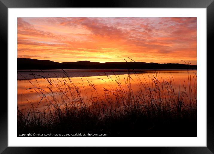 River Leven Sunrise Framed Mounted Print by Peter Lovatt  LRPS