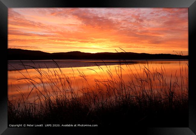 River Leven Sunrise Framed Print by Peter Lovatt  LRPS