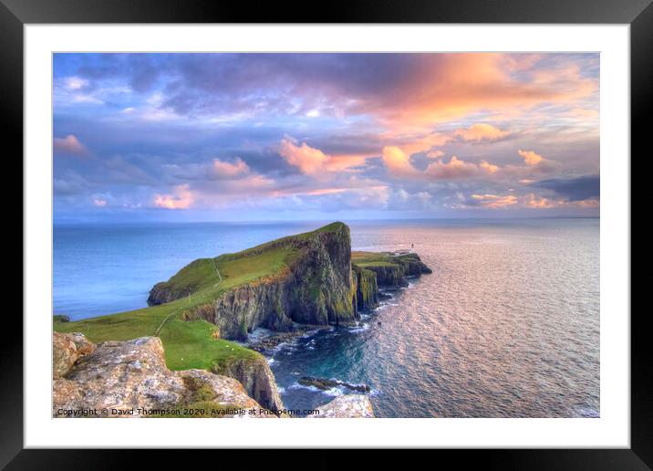 Isle of Skye Sunset  Neist Point   Framed Mounted Print by David Thompson