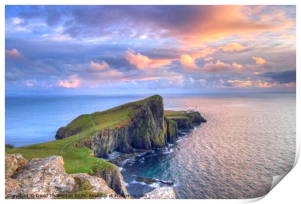 Isle of Skye Sunset  Neist Point   Print by David Thompson
