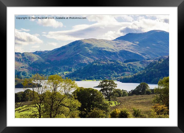 Ullswater in Lake District Framed Mounted Print by Pearl Bucknall