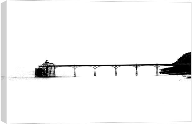 clevedon pier  Canvas Print by Dave Sibley