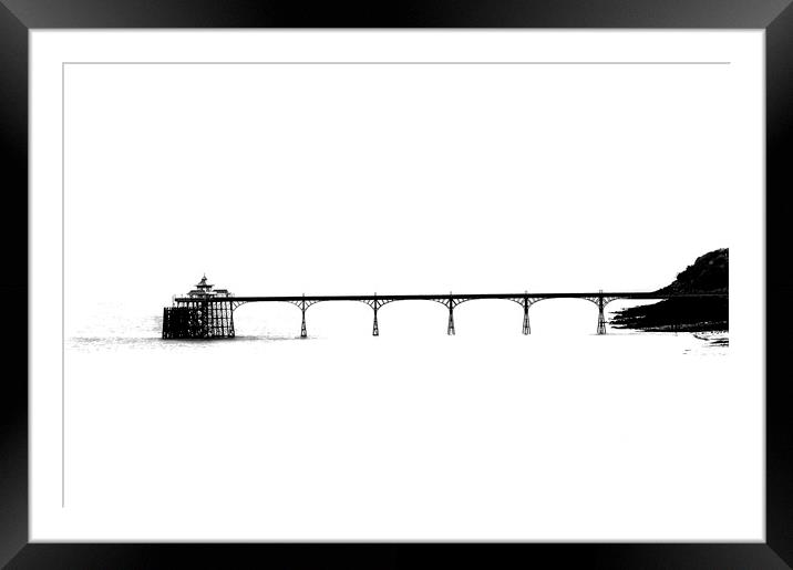 clevedon pier  Framed Mounted Print by Dave Sibley