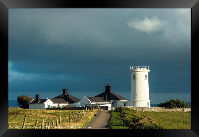 Nash Point Old Lighthouse on the Glamorgan Heritage Coast Framed Print by Nick Jenkins