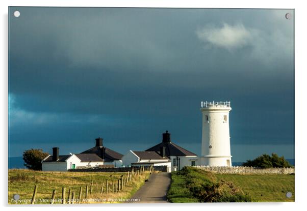 Nash Point Old Lighthouse on the Glamorgan Heritage Coast Acrylic by Nick Jenkins
