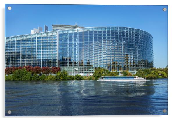 European Parliament at Strasbourg, France Acrylic by Arterra 