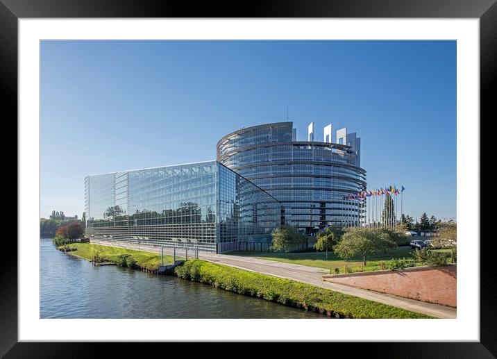 European Parliament in Strasbourg, France Framed Mounted Print by Arterra 