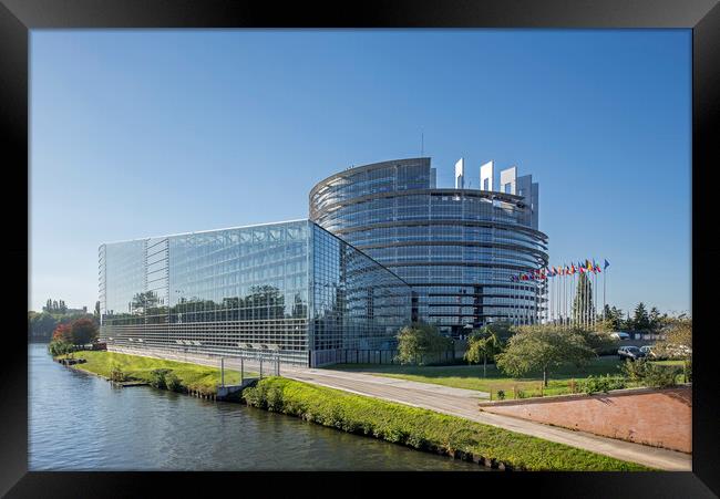 European Parliament in Strasbourg, France Framed Print by Arterra 