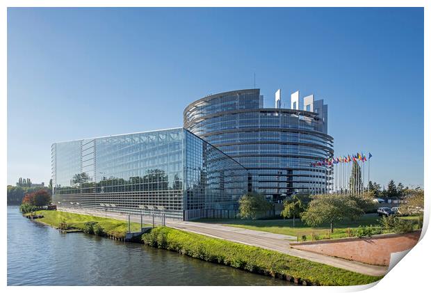 European Parliament in Strasbourg, France Print by Arterra 