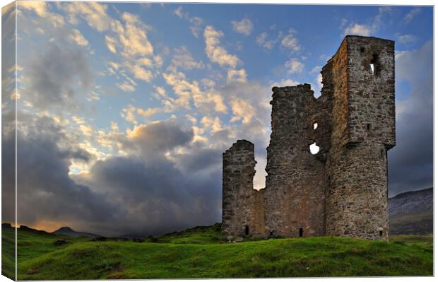 Ardvreck Castle Ruin in Scotland Canvas Print by Arterra 