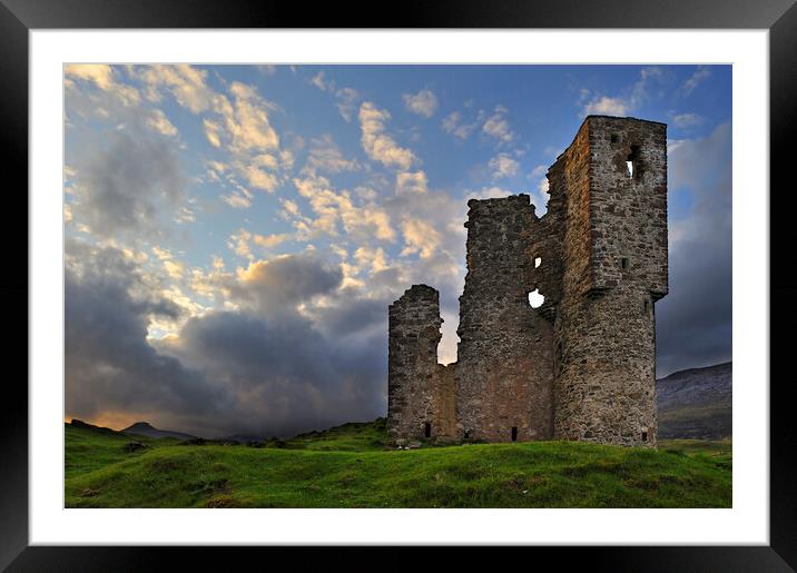 Ardvreck Castle Ruin in Scotland Framed Mounted Print by Arterra 