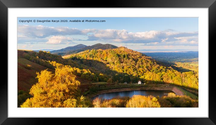 Autumnal Colours at Malvern Hills Framed Mounted Print by Daugirdas Racys