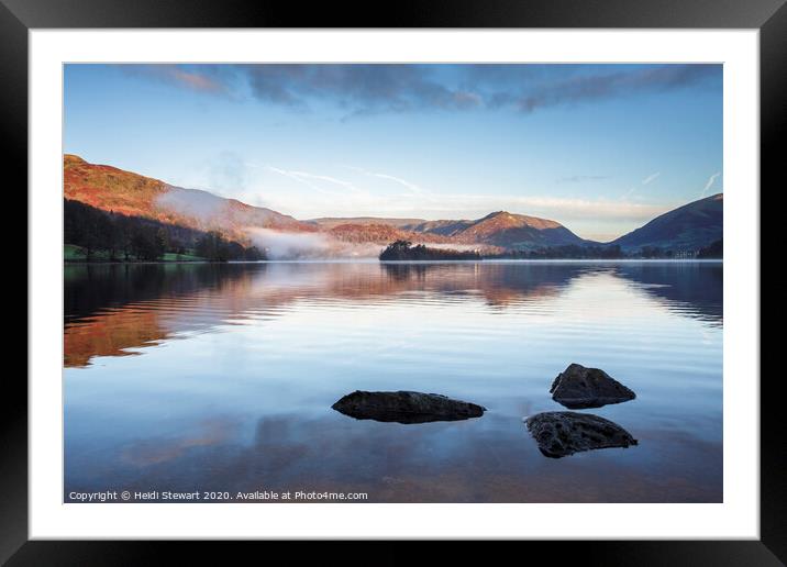 Grasmere Lake in the Lake District Framed Mounted Print by Heidi Stewart