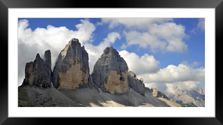 Tre Cime di Lavaredo / Drei Zinnen in the Dolomite Framed Mounted Print by Arterra 