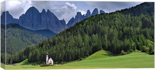Val di Funes in Tyrol, Dolomites Canvas Print by Arterra 