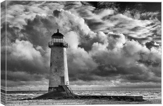 Point of Ayr Lighthouse Canvas Print by Peter Lovatt  LRPS