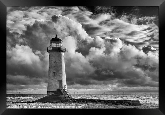 Point of Ayr Lighthouse Framed Print by Peter Lovatt  LRPS