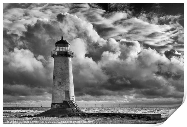 Point of Ayr Lighthouse Print by Peter Lovatt  LRPS