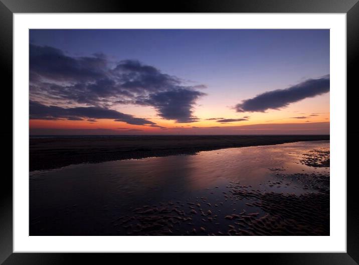 Sunset Framed Mounted Print by David Thompson