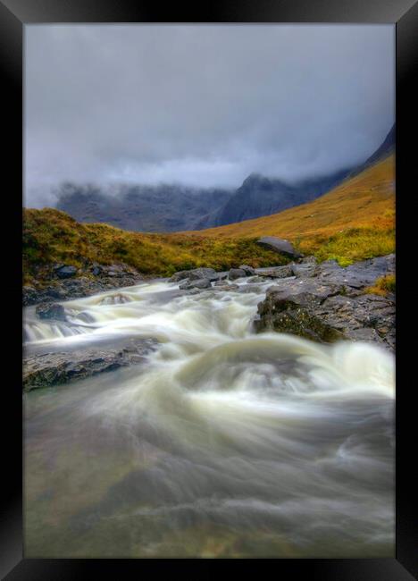 Fairy Pools Skye Scotland Framed Print by David Thompson