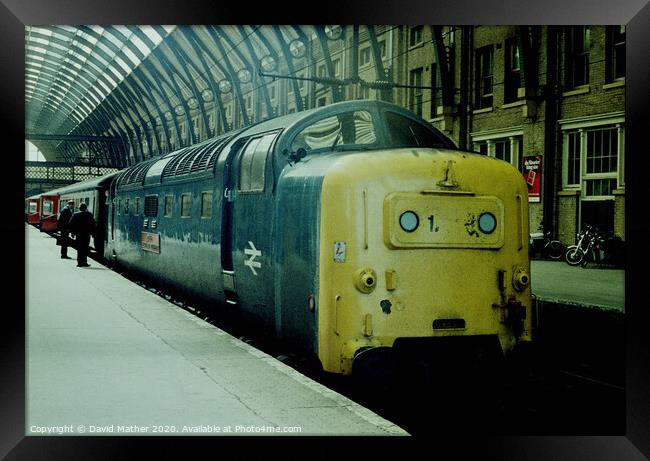 A Deltic at King's Cross Framed Print by David Mather