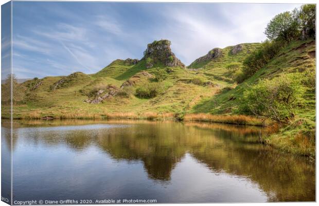 The Fairy Glen, Uig Canvas Print by Diane Griffiths