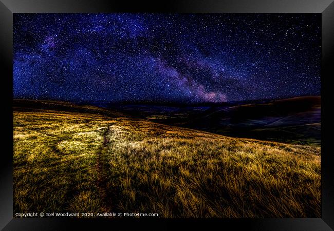Milky Way Brecon Beacons Framed Print by Joel Woodward