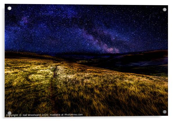Milky Way Brecon Beacons Acrylic by Joel Woodward