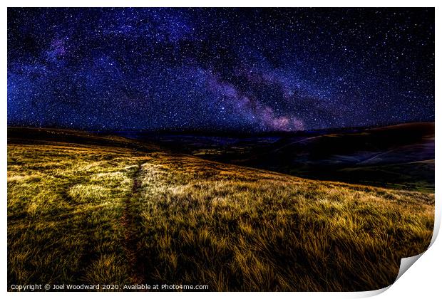 Milky Way Brecon Beacons Print by Joel Woodward
