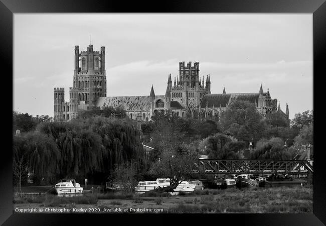 Ely Cathedral  Framed Print by Christopher Keeley