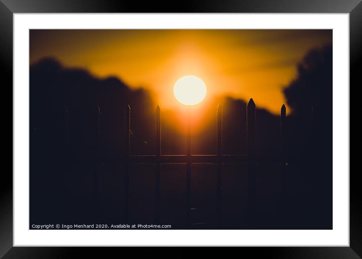 Last sunlight Framed Mounted Print by Ingo Menhard