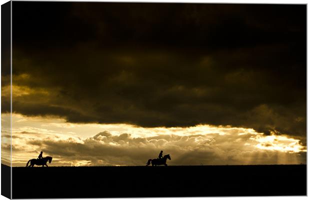 Riding The Storm Canvas Print by Eddie Howland