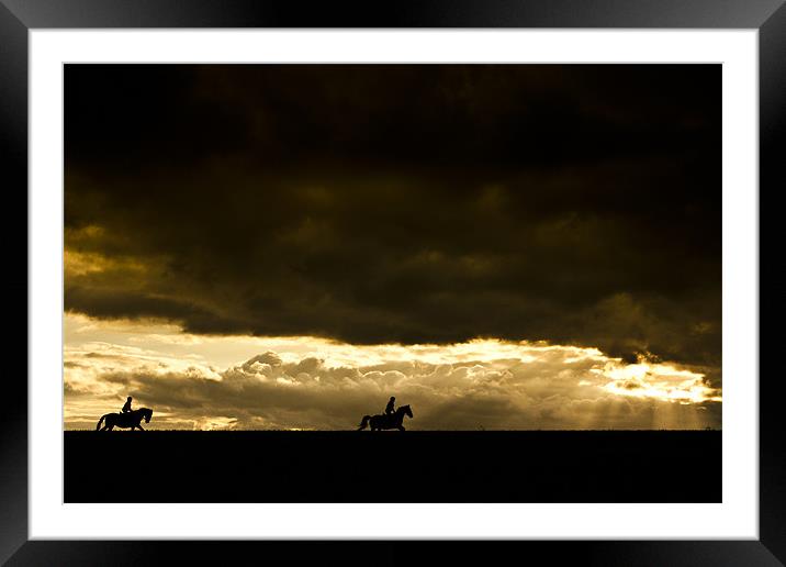 Riding The Storm Framed Mounted Print by Eddie Howland