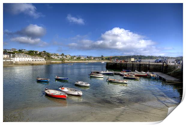 St. Mawes Harbour - Cornwall Print by David Stanforth