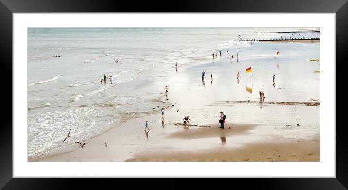 Serenity at Cromer Beach Framed Mounted Print by Roger Dutton
