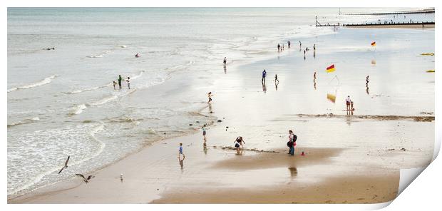 Serenity at Cromer Beach Print by Roger Dutton