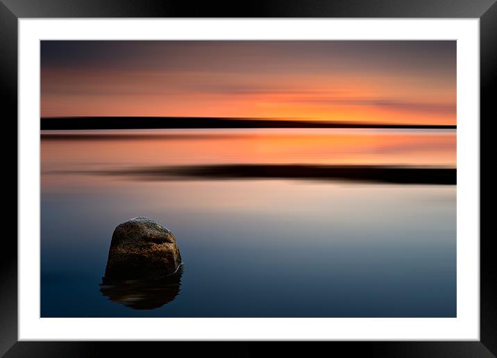 Sunset Framed Mounted Print by David Lewins (LRPS)