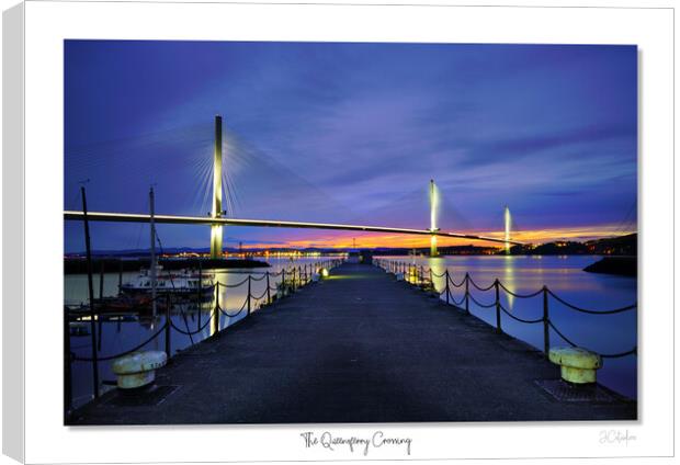 The Queensferry Crossing Scotland sunset Canvas Print by JC studios LRPS ARPS